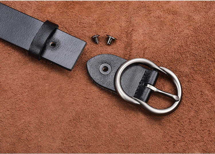 Women's Belt Lady Fashion Classic Brand Design Genuine Leather Belt Woman Luxury Oil Wax Cow Leather Belt Female western belts for women