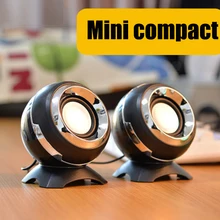Ноутбук маленький стерео настольный мини usb мультимедийный динамик для офиса дома сабвуфер стерео портативный проводной динамик Универсальный