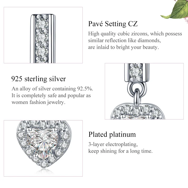 New genuine 925 sterling silver bee ladybug pendant beads fit original Pandora reflexions bracelet charm girl DIY jewelry