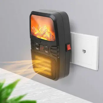 

Flame Heater mini heater household wall-mounted desktop heater small heater portable heater small heater，UK
