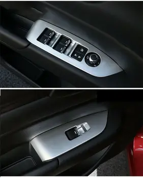 

ABS Chrome Inner window switch panel cover Tirm Fit 2017 2018