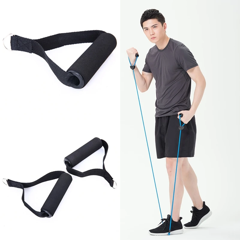 

D-ring Spring Pull Rope String Foam Handle Resistance Bands Home Muscle Training Exercise Sports Equipment Gym Fitness