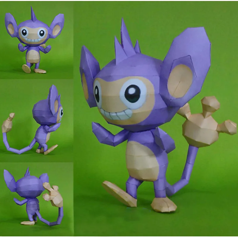 

Long Tail Bracket DIY Magic Baby Pet Elf Anime Paper Model Handmade Paper Folding