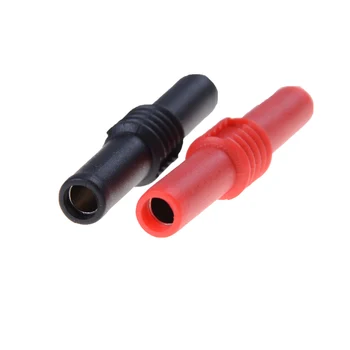 

Banana Socket Female Adapter Extension Insulated Banana Plug Coupler 2x 4mm To 4mm Banana Female Plug(Black+Red)
