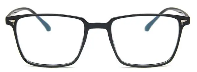 New Classic Square Eyeglasses Frame Men Brand Designer Fashion Women Decoration Optical Glasses males - Цвет оправы: black