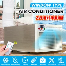 1400W Desktop Air Conditioner เย็นเย็น 220 V/AC 24 ชั่วโมงจับเวลารีโมทคอนโทรลจอแสดงผล LED air Conditioner(China)
