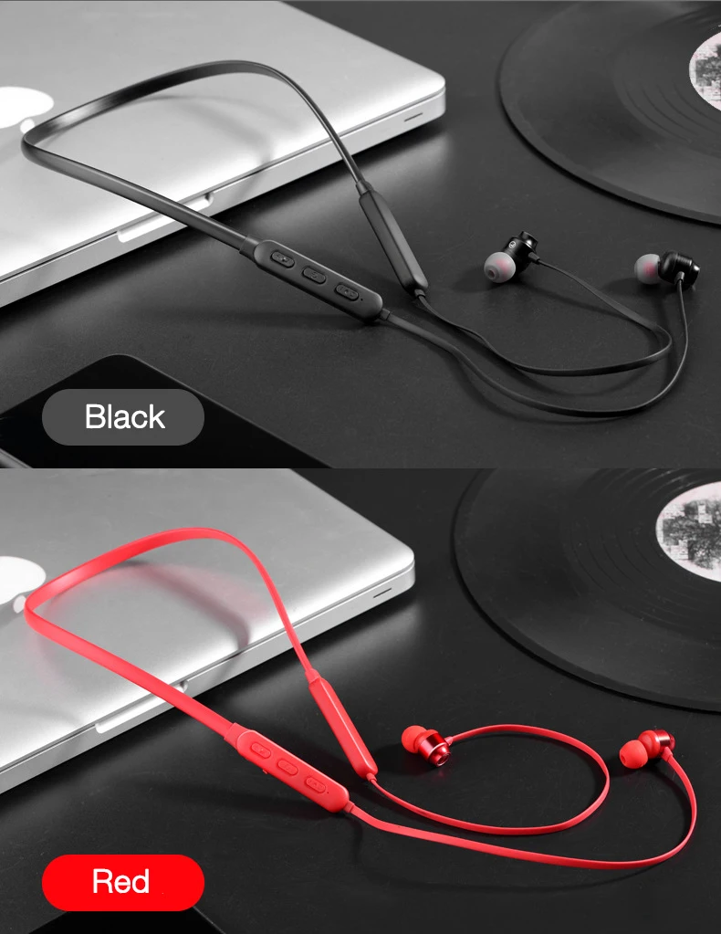 Наушники EARDECO с шейным ремешком, Bluetooth, 5,0, наушники, стерео, беспроводные наушники, наушники, Hifi, магнитная гарнитура с микрофоном, водонепроницаемые