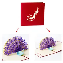 Открытка на день рождения торт всплывающая Рождественская открытка 3D открытка на день рождения пользовательские открытки на день Святого Валентина