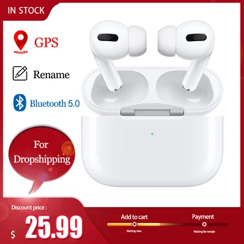 

Air Pro 3 TWS Wireless Bluetooth Earphone Headset Smart Touch Earbuds Foned Blackpods Pro3 with Charging Case wireless earbuds