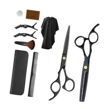 

1 Set Hairdressing Scissors Set Professional Haircut Shears Tools Kit Flat Scissors Teeth Scissors Set Hair Cutting Supplies for
