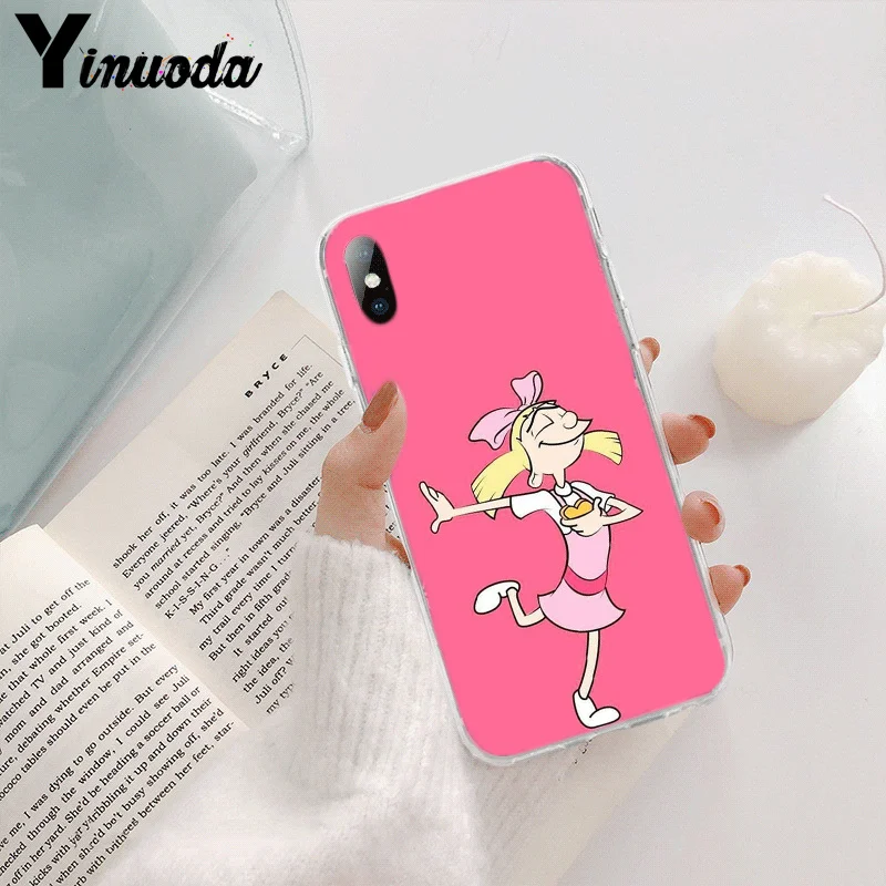 Yinuoda Hey Arnold TPU Мягкий силиконовый прозрачный чехол для телефона iPhone 8 7 6 6S Plus X XS MAX 5 5S SE XR 11 pro max