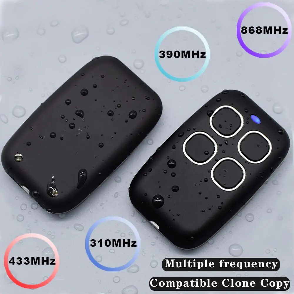 Multifrecuencia IPX5 impermeable 280-868MHz duplicador, copia de DOORHAN DITEC SOMMER MARANTEC PUJOL 433mhz, Control remoto de puerta de garaje