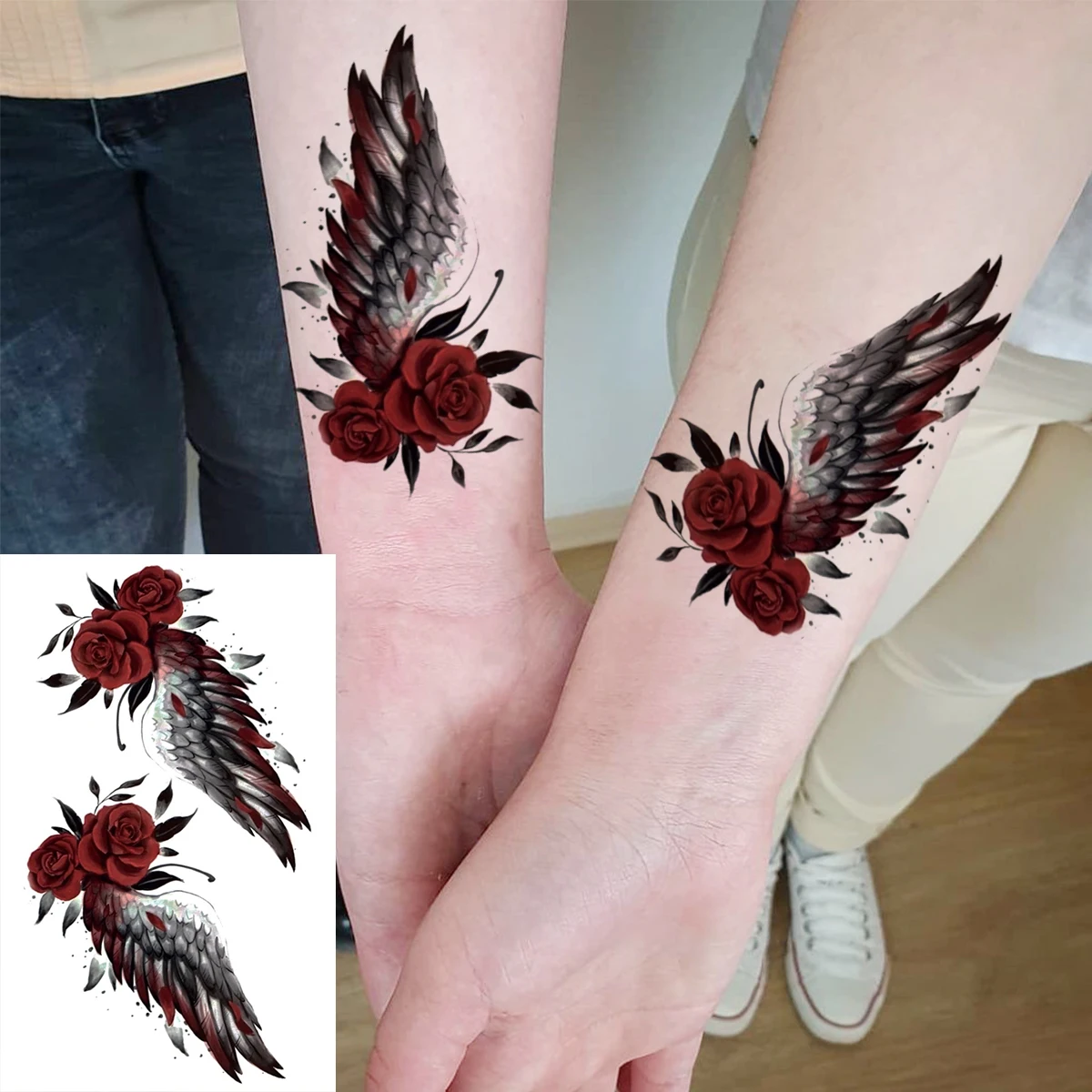 Tatouage Ailes D ange Femme Poignet