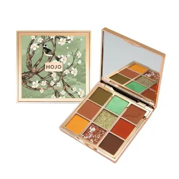 

Clouds Yi Cai Stare Shadows Palace 9-Color Eyeshadow Compact Earth Color Smoky Makeup Long-lasting Anti-smudge