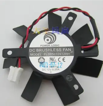 

Original PLD05010S12HH 12V 0.25A graphics card fan blade diameter 45mm hole spacing 32mm