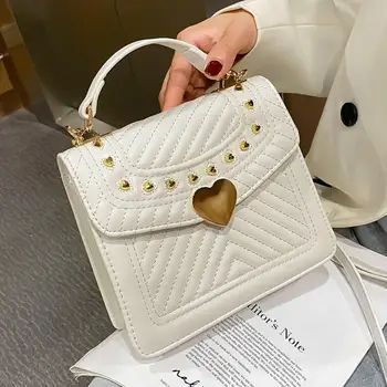

Elegant Female Square Tote bag 2020 Fashion New High quality PU Leather Women's Designer Handbag Travel Shoulder Messenger Bag