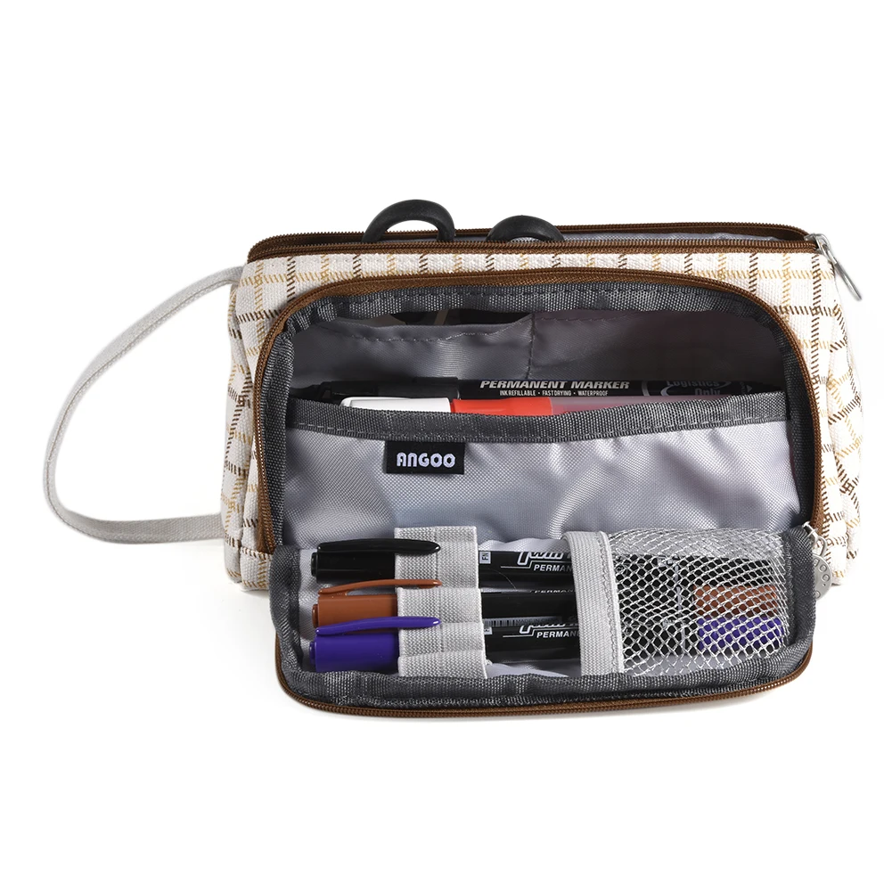 

Large Capacity Pencil Case Pen Case High Storage Box Junior High School University Office Storage Bag Student Teen Girl Adult