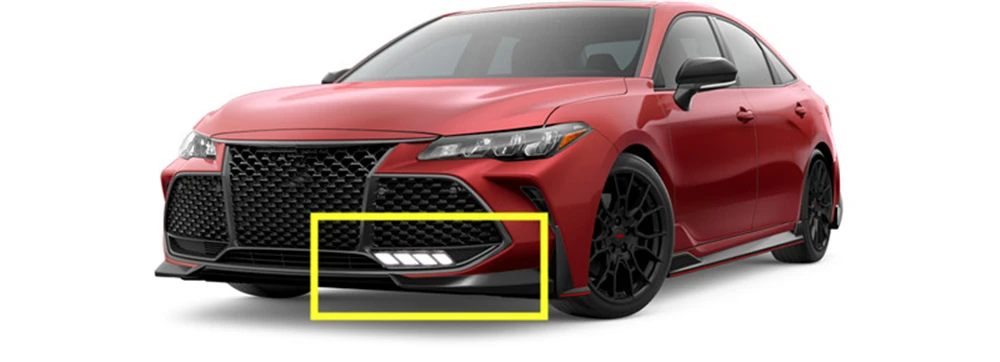 CSGJMY 1 пара DRL для Toyota Avalon динамическое желтое реле сигнала поворота автомобиля дальнего света светодиодный фонарь дневного света