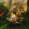 Art Model MU 3D Metal Puzzle Elf 's Castle building model DIY 3D Laser Cut Assemble Jigsaw Toys GIFT For children 6