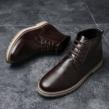 

Spring and Autumn New Men's Leather Business Casual Large Size Comfortable Breathable Lightweight Shoes Men's Shoes 38-47