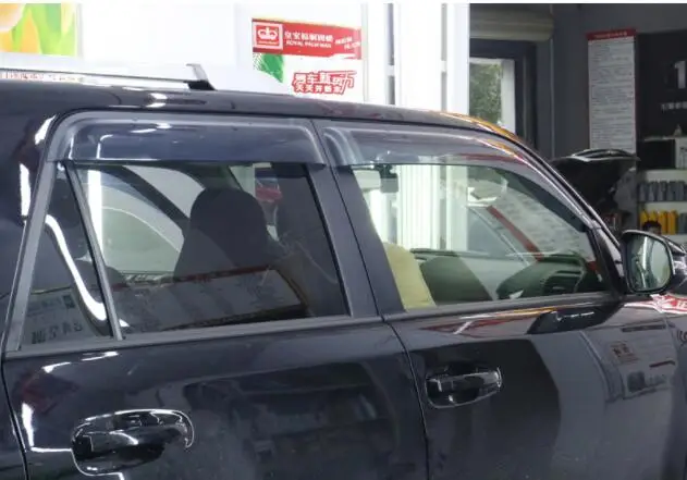 Apply only for Toyota 4runner Windows pane weatherproof refitted Car window rain eyebrow rain-shield accessories