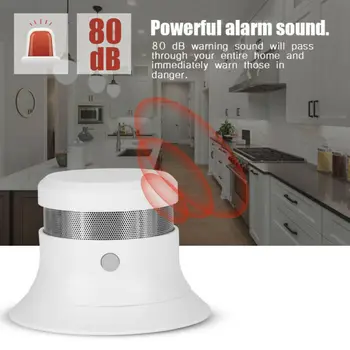 

Wireless Photoelectric Smoke Detector Fire Alarm Sensor System Cordless Optical Acoustic Alarm Home Security