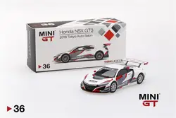 MINI GT 1: 64 Honda NSX GT3 2018, автоматический салон LHD, литой модельный автомобиль