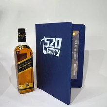 СВЕТОДИОДНЫЙ световой белый свет меню из АБС-пластика Пластик рестораны полосы KTV и Другое места для отдыха и развлечений ликер кожаный чехол-портмоне