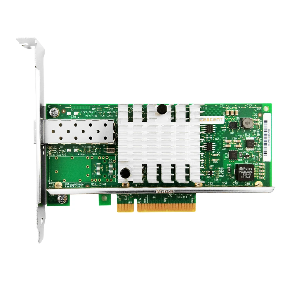 CEACENT AN8599-DF1 10 гигабитная сетевая карта PCIe2.0 X8 Чипсет intel 82599ES LC-Fibre SMF* 1/LR Однопортовый X520-DA1