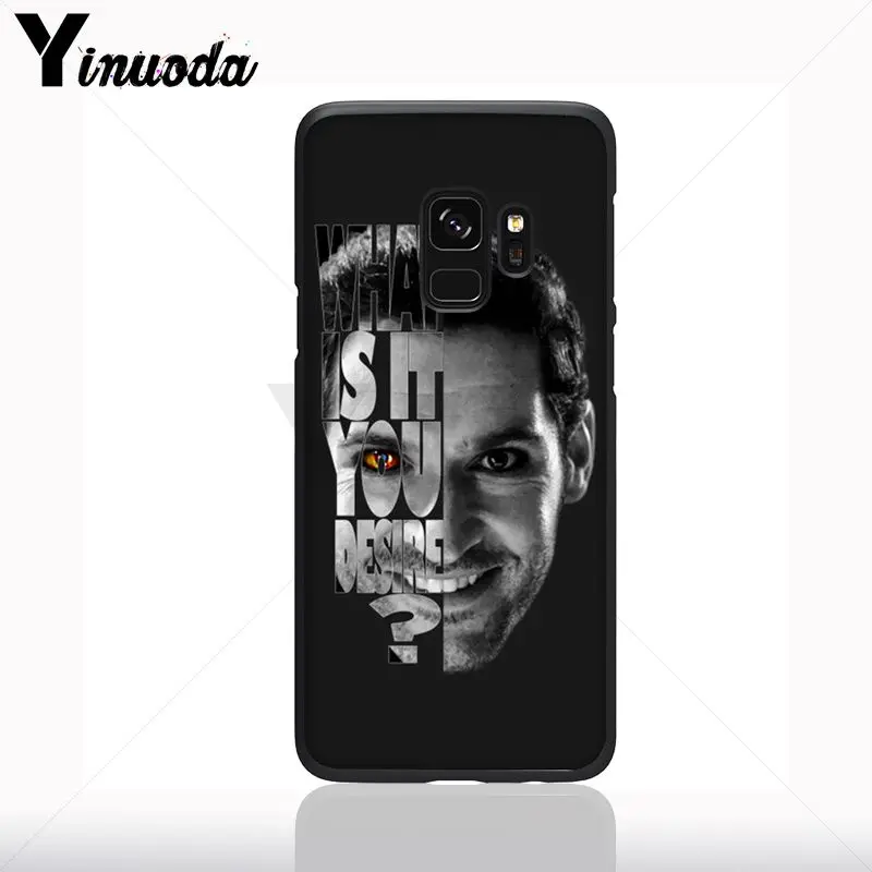American TV Merosot Malaikat Lucifer Lembut Ponsel Case untuk Samsung Galaxy S10plus S9 S8plus A9plus S10e A50 A10 A70 Ponsel