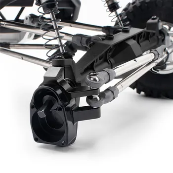 

​ Upgrade Parts Lightweight Aluminum Steering Cup RC Car Metal Steering Knuckle Adapter for Axial Capra 1.9 UTB