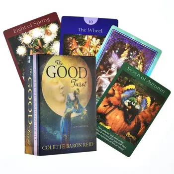 

The Good Tarot 78 Card Deck Full English Tarot Guidance Fate Divination Prophecy Board Game Playing Card for Family Party