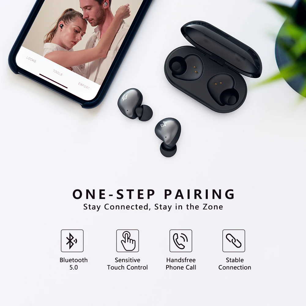 Беспроводные наушники DOSS Cloud Fox Freepods TWS Bluetooth 5 0 одношаговые сопряжения