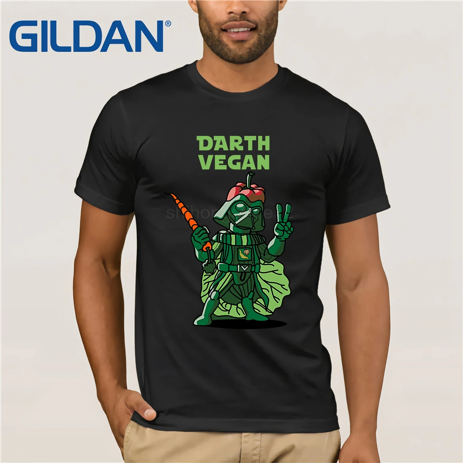 Vegan Gifts Darth Funny T-Shirt For Kale Force Lovers! men's T-shirt | Мужская одежда