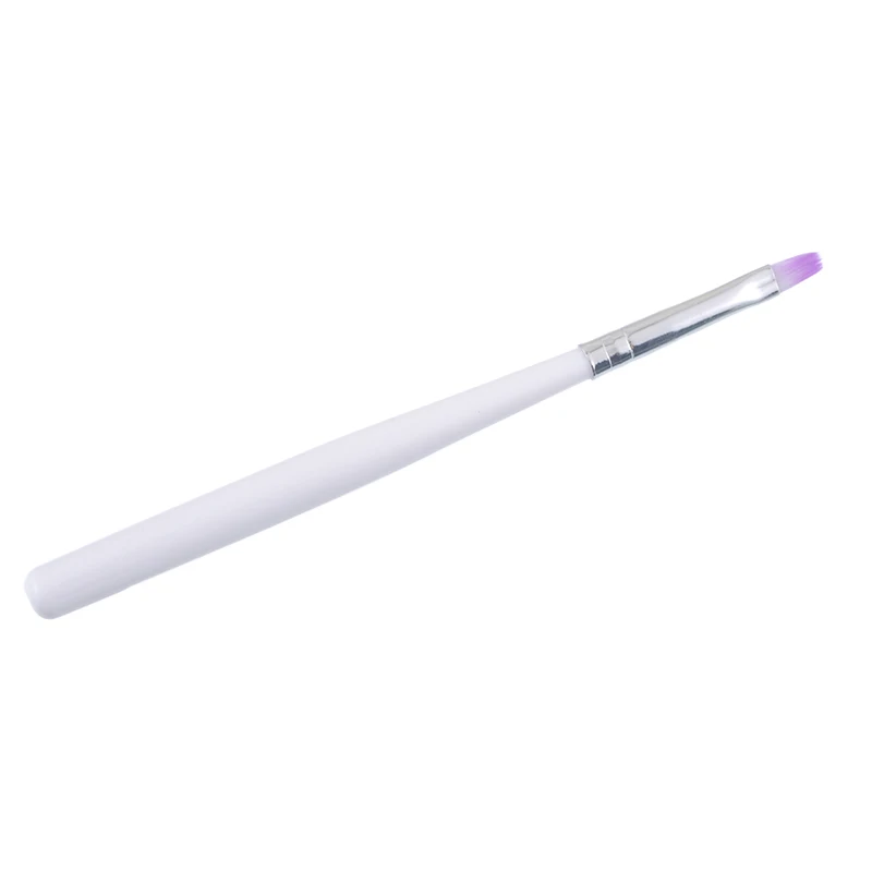 

Nail Brush White Bar Violet Light Therapy Flat Brush Light Therapy Nail Brush Gel Pen Nail Tools Drawing Brush Manicure Tool