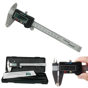 

0-150mm Measuring Tool Stainless Steel Caliper Digital Vernier Caliper Gauge Micrometer Paquimetro Messschieber Instrument B4