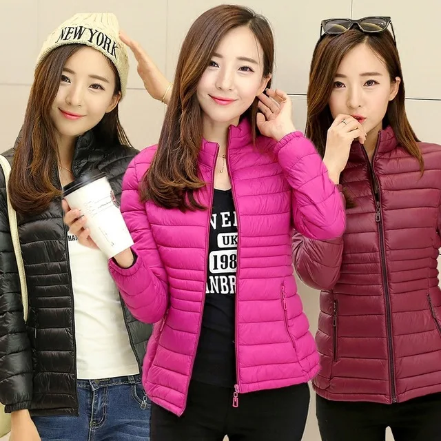 

Short Cotton Coat Women Slim Fit Simple Versatile Small Cotton-Padded Jacket Fashion Casual Students Warm Winter Coat