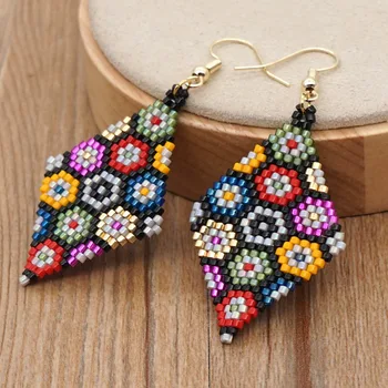 

Go2boho Beaded Earring For Women Jewellery Trendy Bohemian Ear Ring Japaese Miyuki Seed Beads Jewelry Colorful Bead Earrings