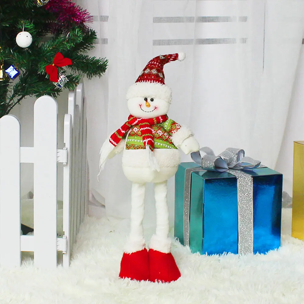 

Retractable Doll Christmas Snowman Elk Santa Claus Deer Lovely Figurine Gift