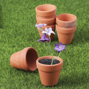 

10Pcs 4.5x4cm Small Mini Terracotta Pot Clay Ceramic Pottery Planter Cactus Flower Pots Succulent Nursery Pots Great for Plants