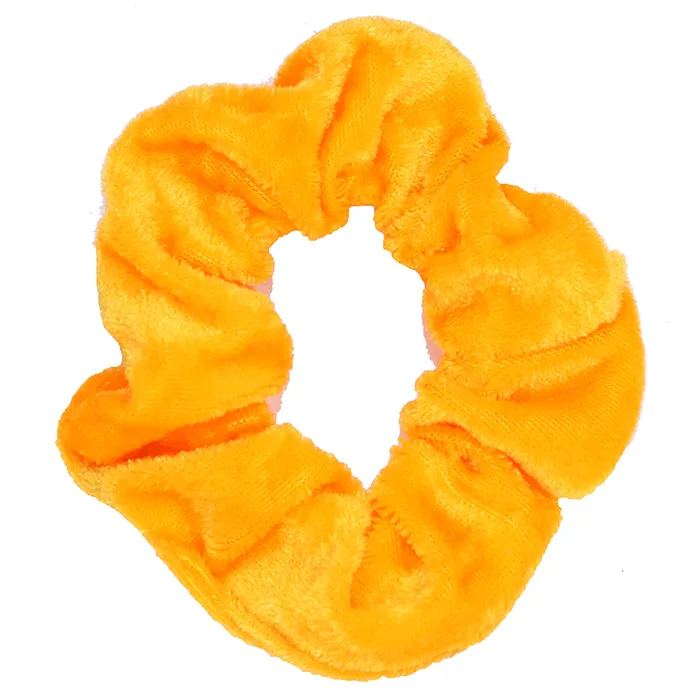 Новое поступление, женские зимние Бархатные резинки для волос, аксессуары для волос, Женский держатель для конского хвоста - Цвет: knittedVelvet-Orange