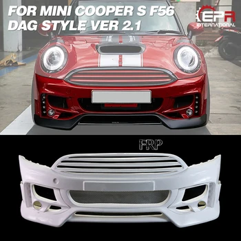 

FRP DAG Bumper For F56 Mini Cooper S DAG Style Ver 2.1 Carbon/Glass Fiber Front Bumper (with fog light covers, LED) Body Kit