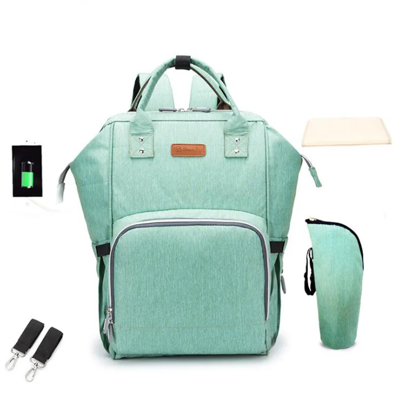 BDL001E Сумки для беременных сумка для мамы водонепроницаемый подгузник рюкзак с USB сумка для детской коляски сумки на плечо BDL001 - Цвет: BDL001E