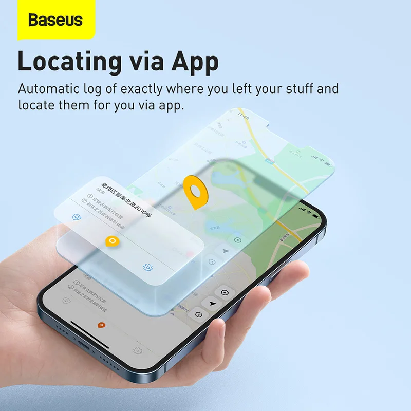 Baseus Wireless Smart Tracker Anti lost Alarm Tracker Key Finder Child Bag Wallet Finder APP GPS