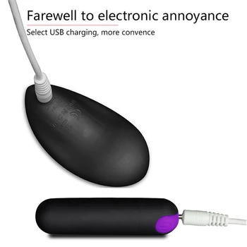 Wireless Remote Bullet Vibrator G-spot Nipple Clitoris Stimulator 10 Speeds Anal Dildo Vibrator Adult Sex Toys for Woman USB toy 5