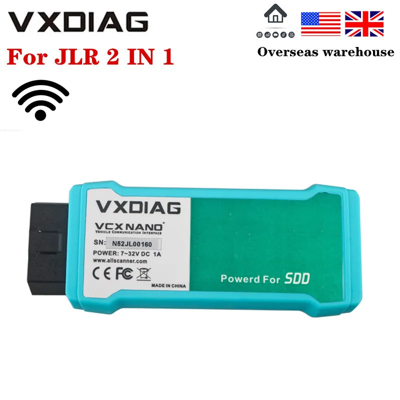 VXDIAG VCX NANO для Land Rover/Jaguar программное обеспечение V141 версия WIFI поддержка дизельных