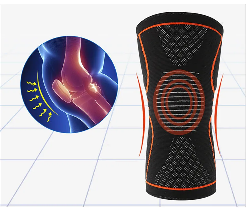 

1 Pcs Knee Wraps Weight Lifting Bodybuilding Powerlifting Arthritis Support Leg Strap Fitness Knee Support Sports Safety