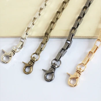 

DIY 40cm-160cm Gold, Silver, Gun Black, Bronze 6mm Metal Replacement Chain Shoulder Bag Straps for Handbags, Purse Handles