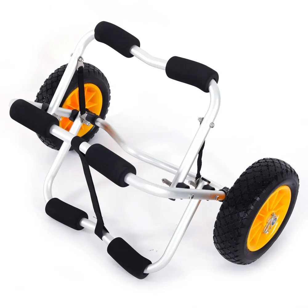 

1.5MM Bend Aluminum Alloy Canoeing Trailer Cart Silver New Arrival