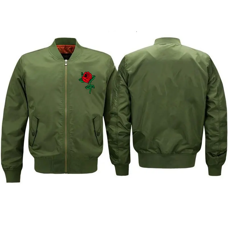 

NEW Ma1 Bomber Men Poison Rose Jacket Clothes Spring and autumn Jacket Mens Coat Windbreakers Military streetwear Jacket